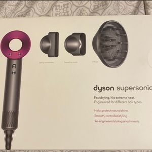 Dyson Supersonic Hair Dryer in Iron/Fuchsia